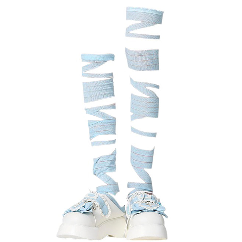 crisscross lace up socks boogzel clothing