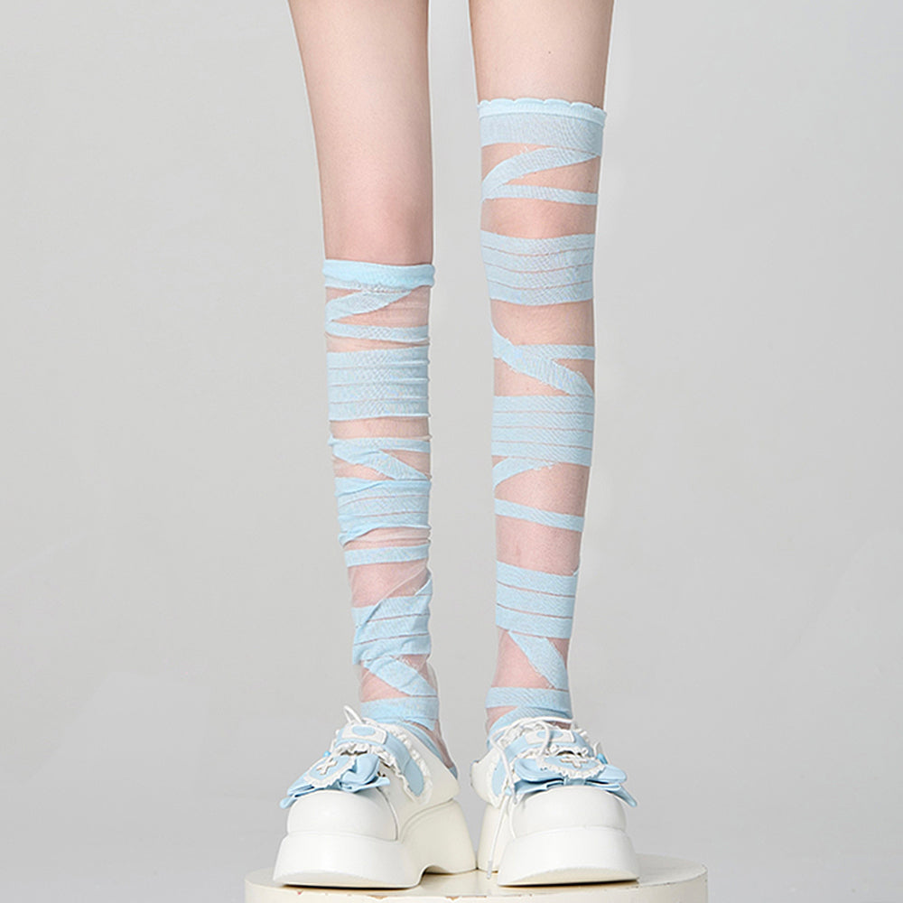 crisscross lace up socks boogzel clothing