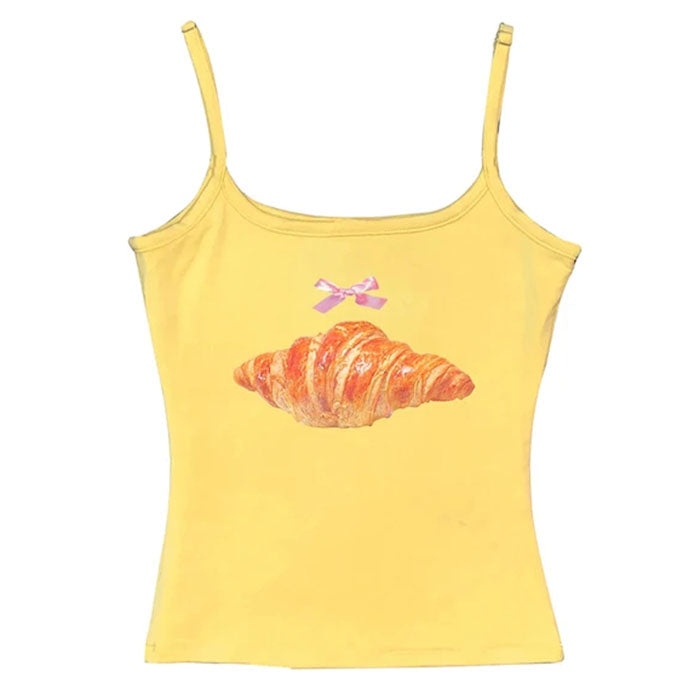 croissant print y2k tank top boogzel clothing