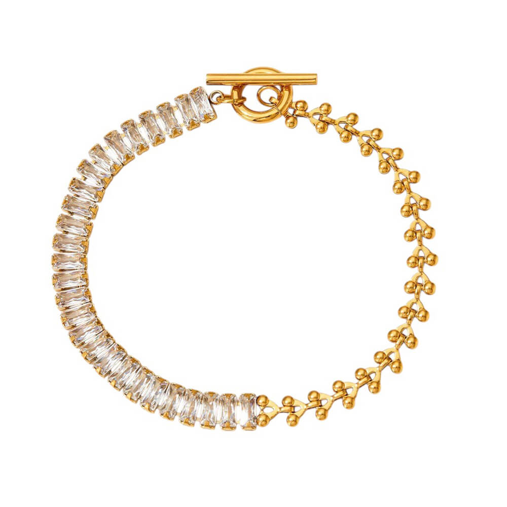 crystal golden bracelet boogzel clothing