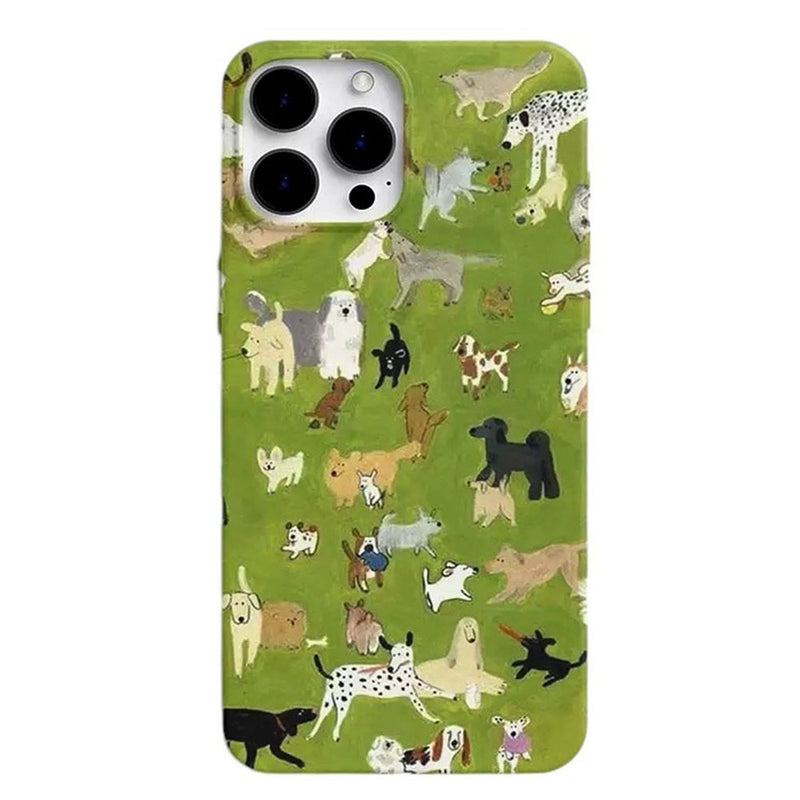 cute dogs pattern iphone case boogzel clothing