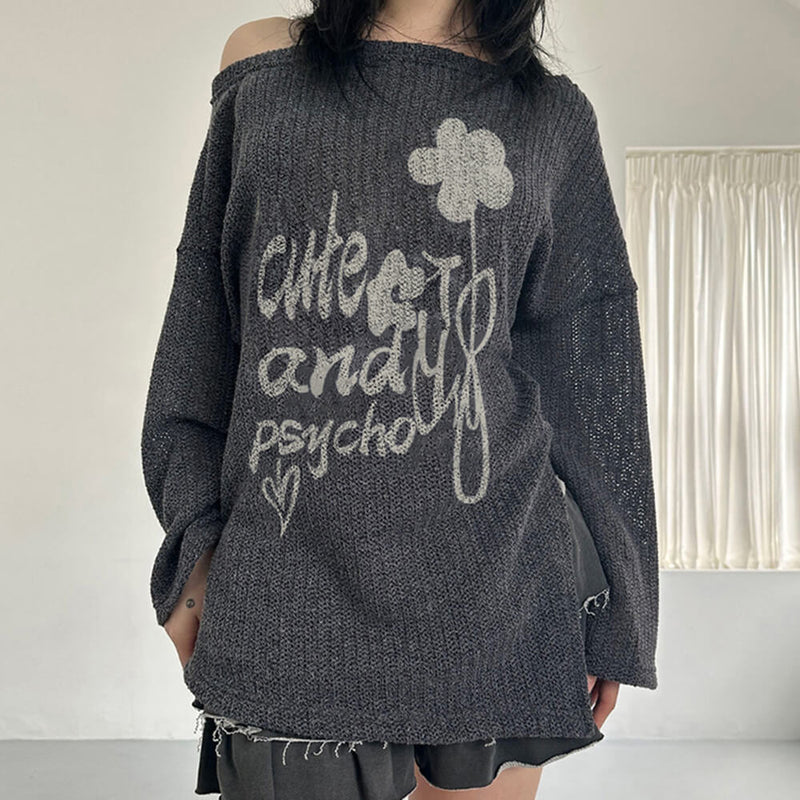 cute and psycho long sleeve top boogzel clothing