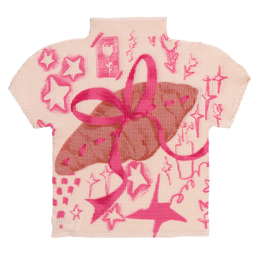 cutecore croissant bow y2k top boogzel clothing