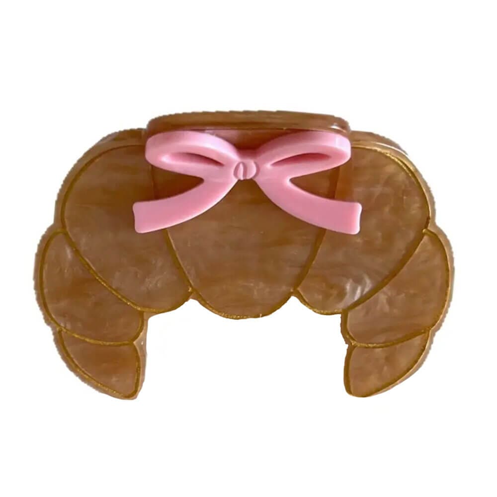 cute croissant hair claw boogzel clothing