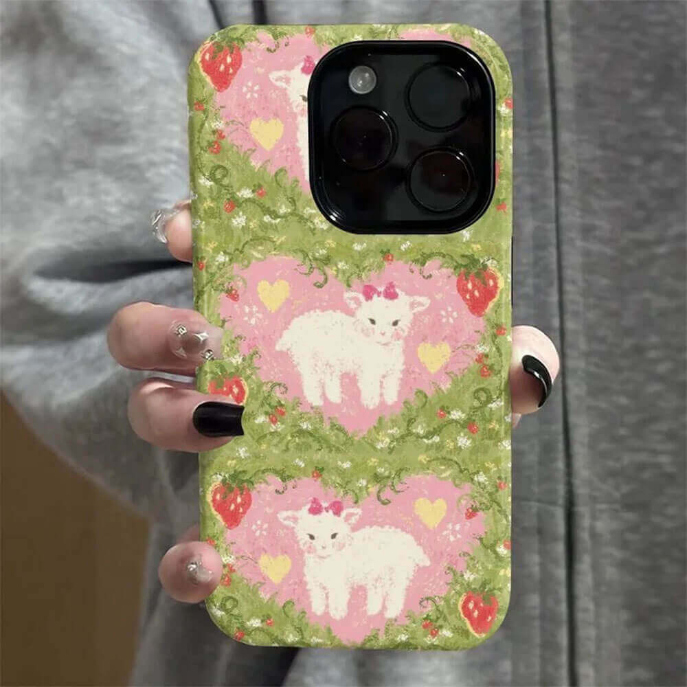 cute lamb cottagecore iphone case boogzel clothing