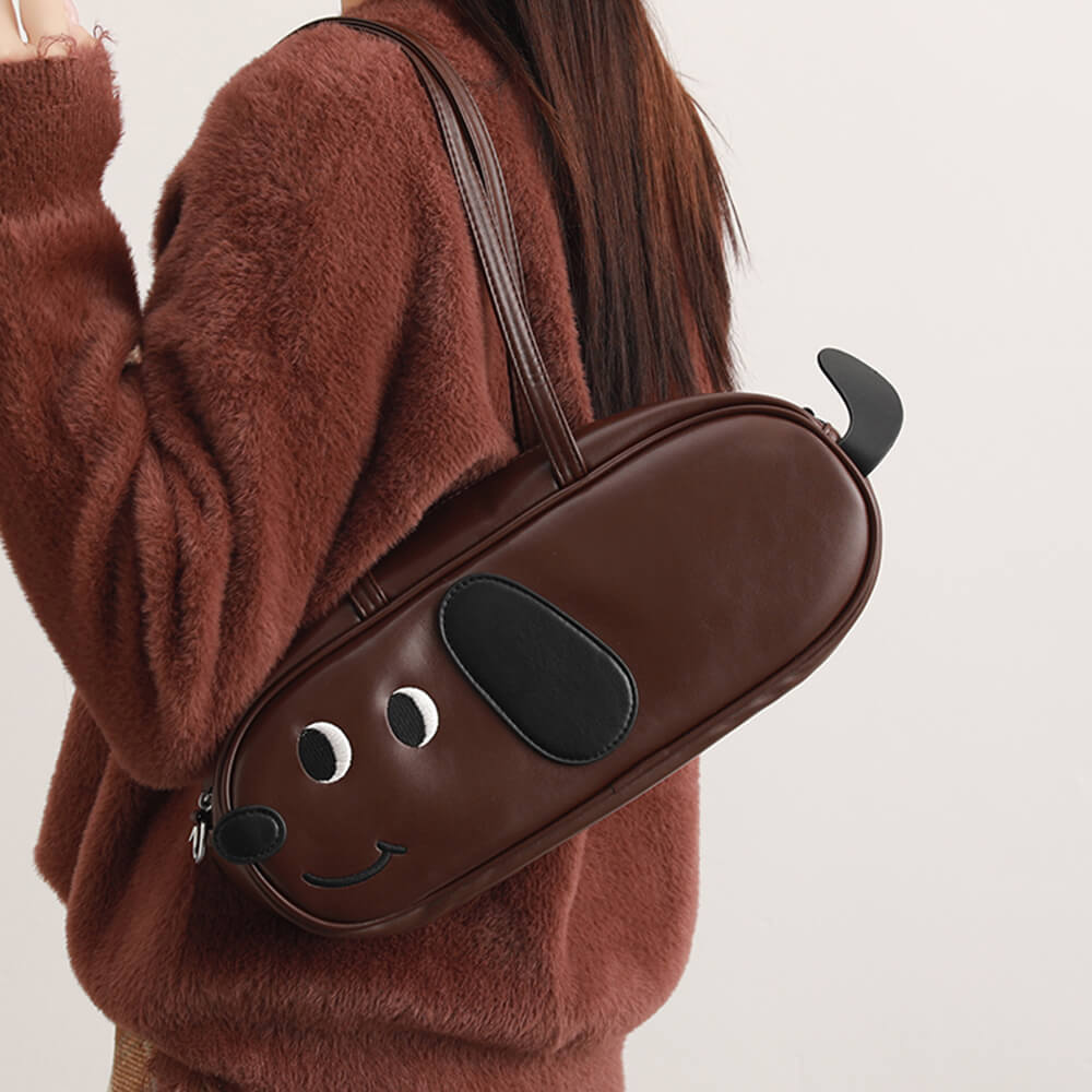 dachshund shaped shoulder bag boogzel clothing