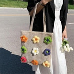 daisy crochet tote bag boogzel clothing