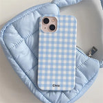 pastel blue plaid iphone case boogzel clothing
