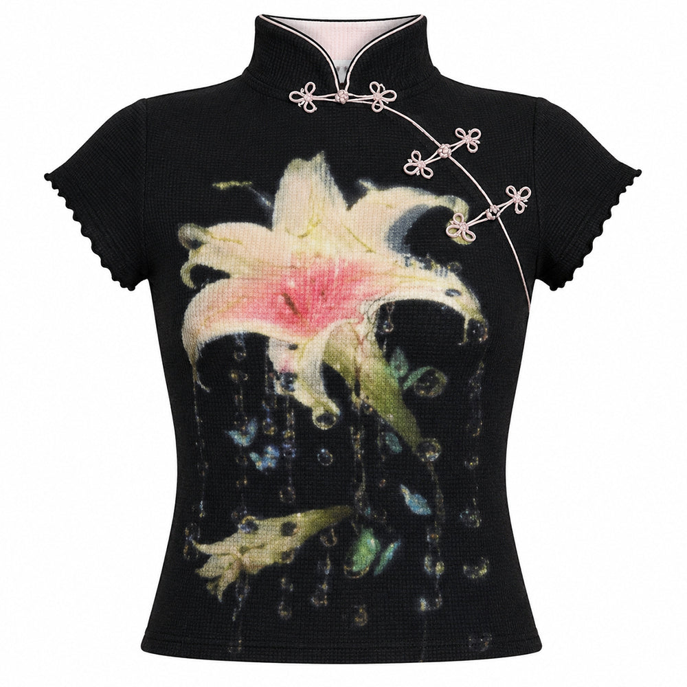 dark lily graphic t-shirt boogzel clothing