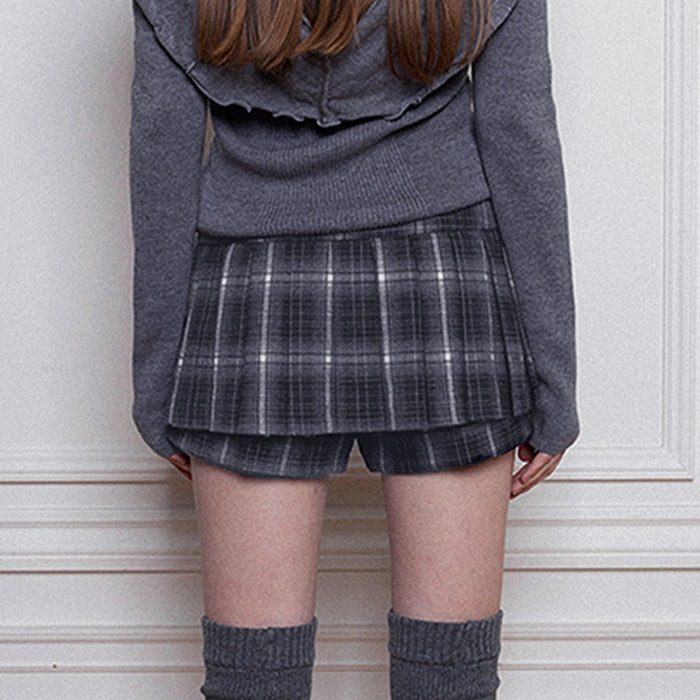 dark academia plaid mini skirt boogzel clothing