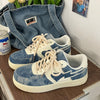 blue denim sneakers boogzel clothing