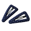denim polka dot hair clips boogzel clothing