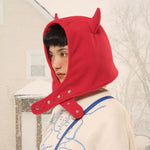 devil horns hood hat boogzel clothing