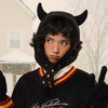 devil horns hood hat boogzel clothing