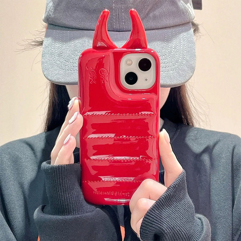 Devil Horns Puffer iPhone Case Devil Horns Puffer iPhone Case