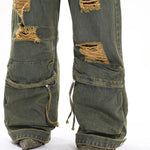 distressed cargo jeans boogzel clothing