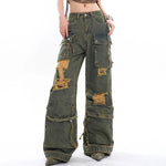 distressed cargo jeans boogzel clothing