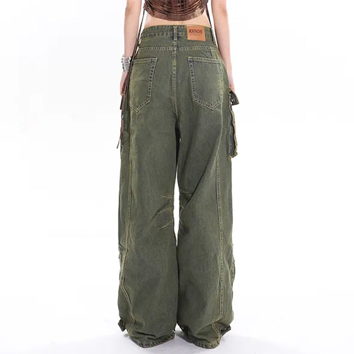 distressed cargo jeans boogzel clothing