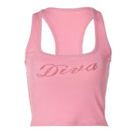 diva rhinestone halter top boogzel clothing