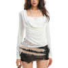 diva y2k lace top boogzel clothing