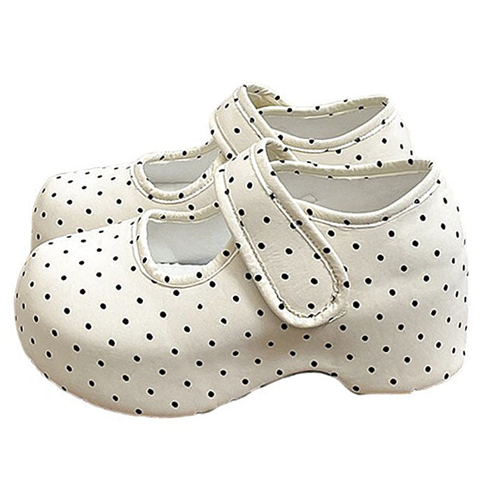 dollcore polka dot mary jane platforms boogzel clothing