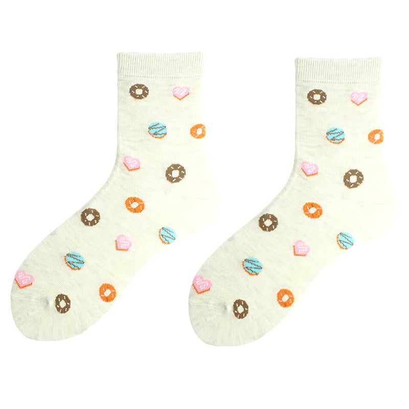 donut print socks boogzel clothing