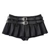 Y2K Double-Belt Extreme Micro Skirt boogzel clothing