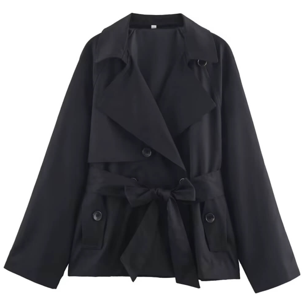 double breasted belted trench coat boogzel clothing