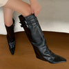 double buckle knee high boots boogzel clothing