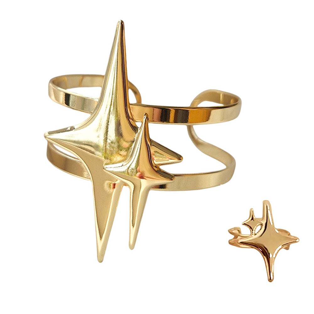 double star ring bracelet set boogzel clothing