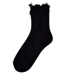 black destroyed socks boogzel clothing