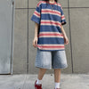 downtown girl striped tshirt boogzel clothing