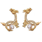 dragon pearl earrings boogzel clothing