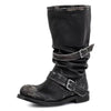 dusty road mid calf buckle boots boogzel clothing