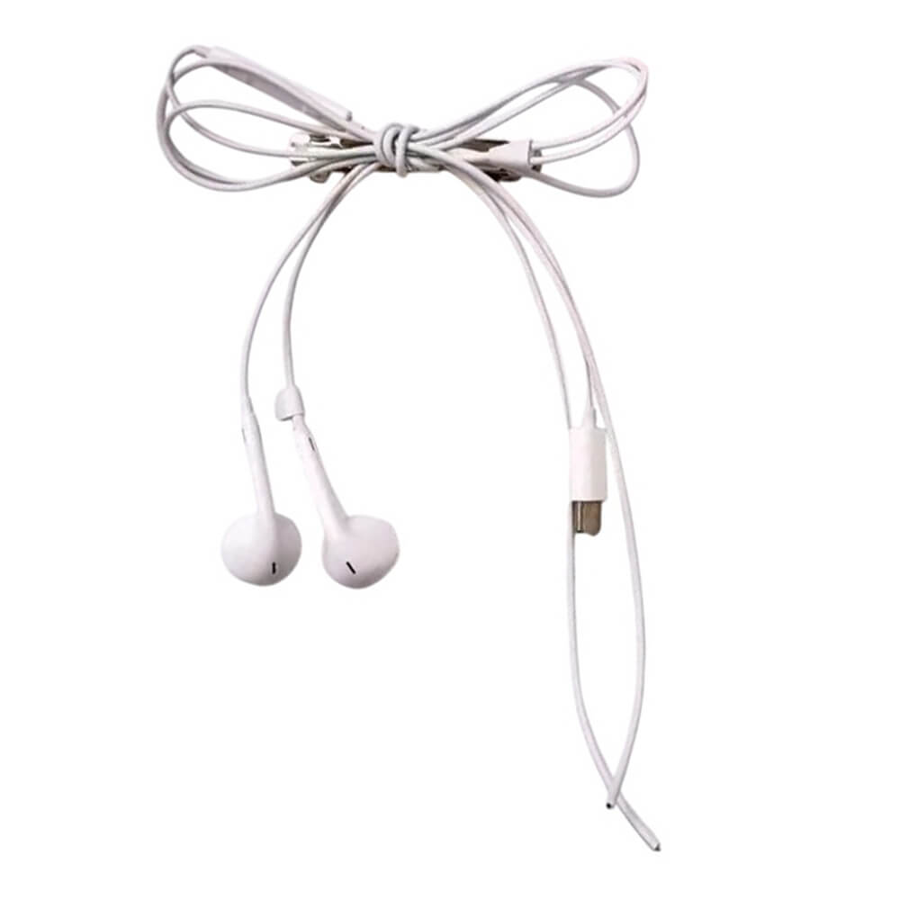 earphone bow hair clip boogzel clothing