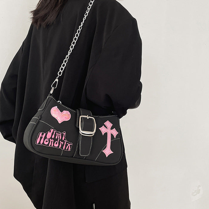 Emo Drawstring Bag Emo Girl Baguette Bag | BOOGZEL Clothing – Boogzel Clothing