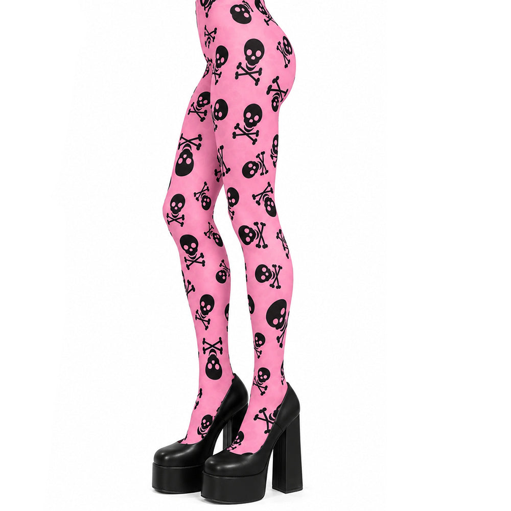 emo girl skull tights boogzel clothing