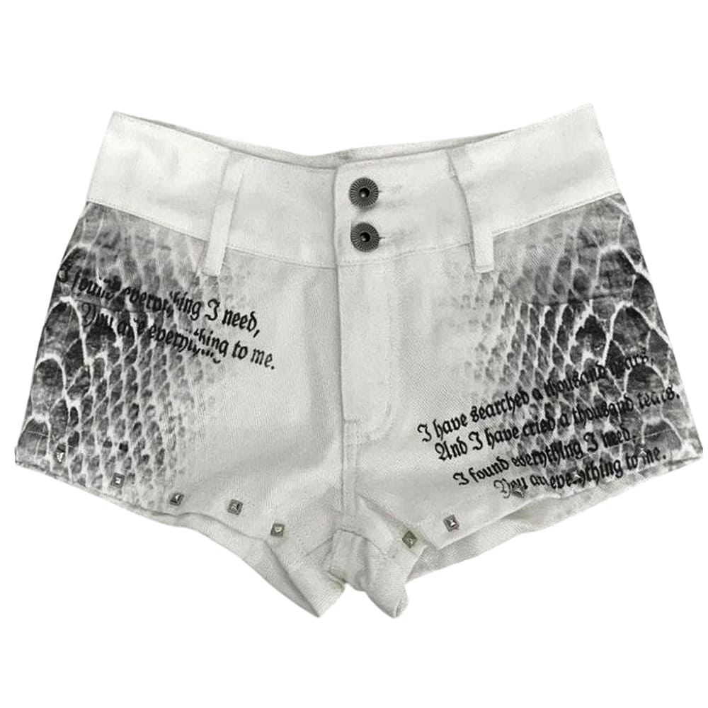 emo phase denim mini shorts boogzel clothing