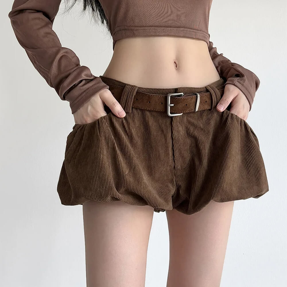 espresso days corduroy mini skirt boogzel clothing