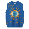 All-Seeing Eye & Stars Aesthetic Vest - boogzel clothing