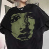 face print grunge oversized sweatshirt boogzel clothing