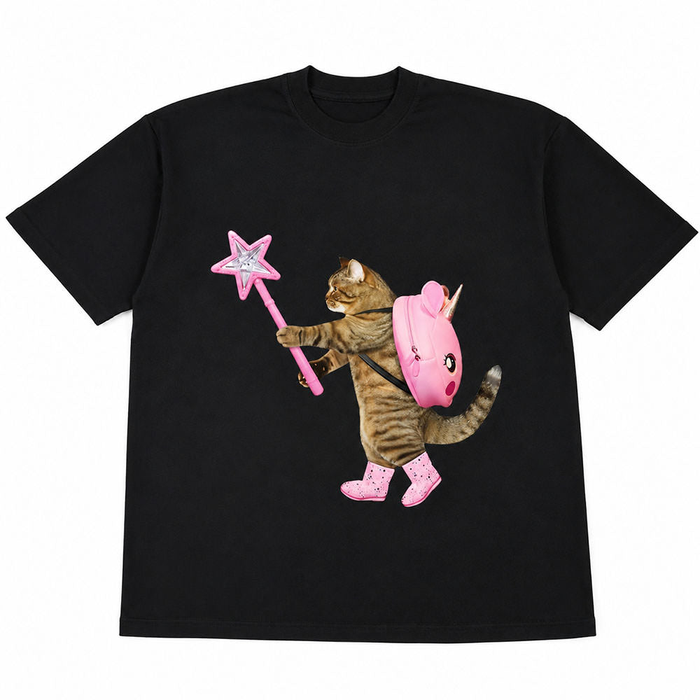 fairy cat graphic t-shirt boogzel clothing