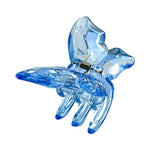 blue butterfly shaped hair claw clip boogzel clothing