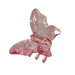 pink butterfly shaped hair claw clip boogzel clothing