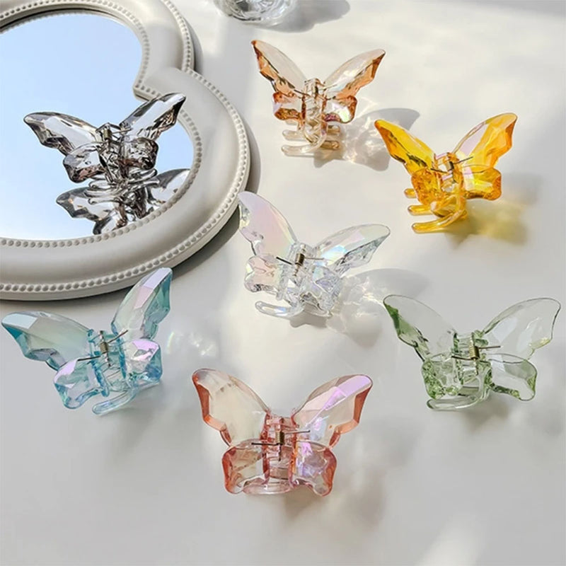 fairycore butterfly shaped hair claw clip boogzel clothing