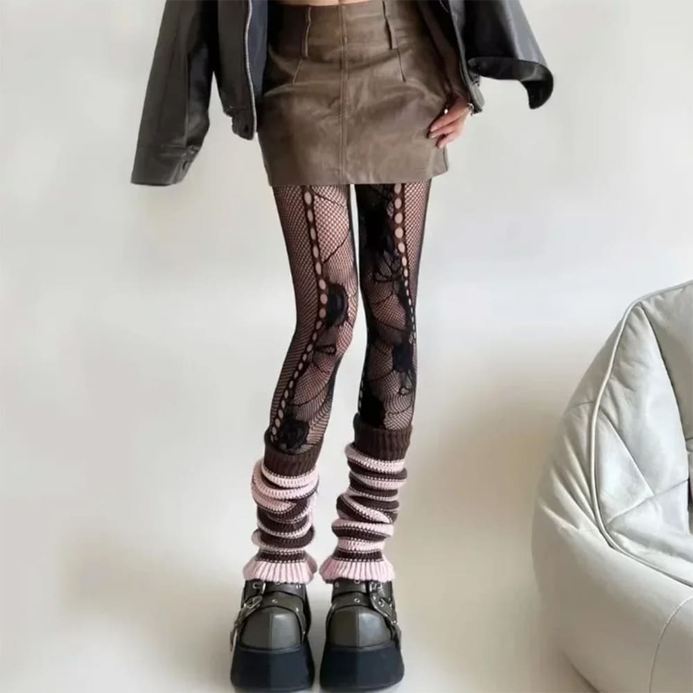 fairycore aesthetic fishnet tights boogzel clothing