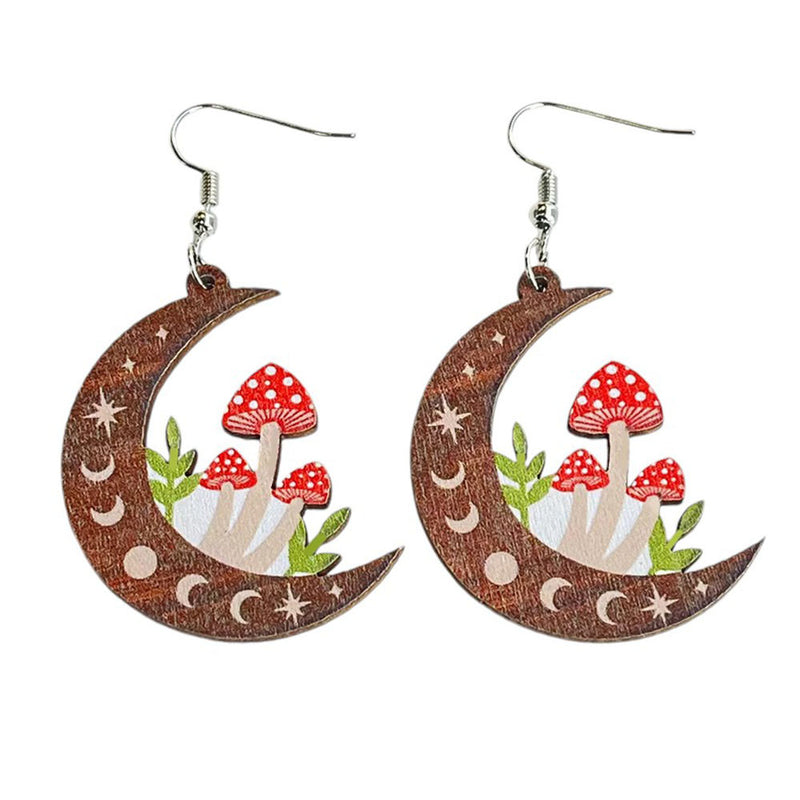 fairycore aesthetic mushroom earrings boogzel clothing