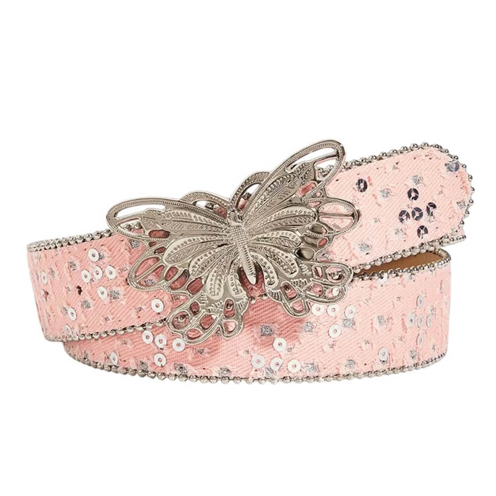 fairycore butterfly sequin belt boogzel clothing