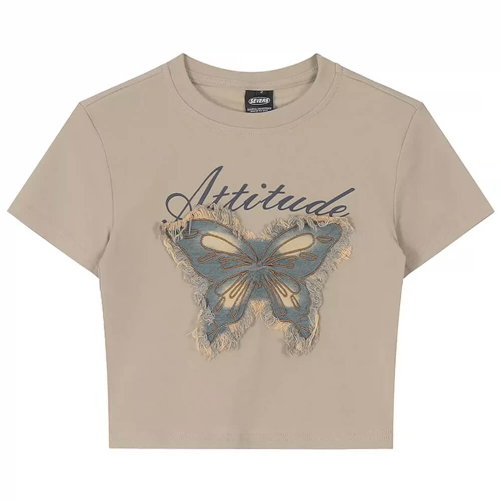 fairy grunge butterfly patch top boogzel clothing