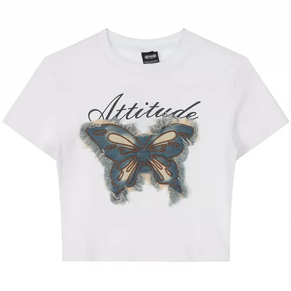 fairy grunge butterfly patch top boogzel clothing